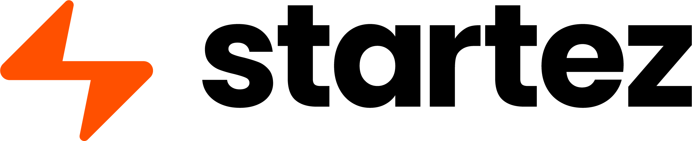 Logo Startez Laranja e Preto